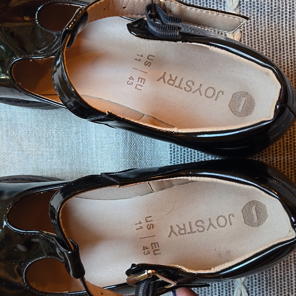 Platform mary janes size 11